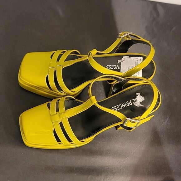 BRAND NEW SOUL PRINCESS PLAIN PLATFORM ANKLE CURVE WIDE HIGH HEEL SAND… S2 - Picture 8 of 15